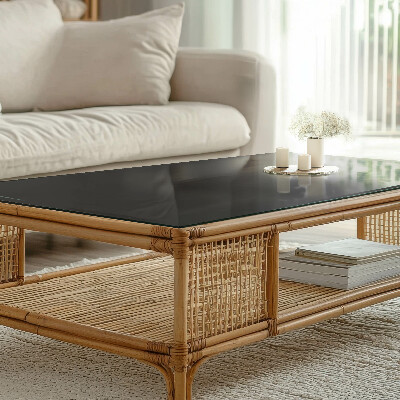 Stačiakampis stalviršis Elegantiška juoda