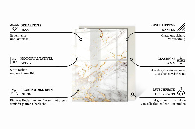 Stačiakampis stalviršis Marmuro grafinė kompozicija