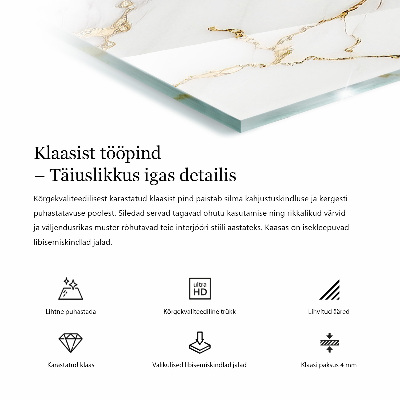 Stačiakampis stalviršis stalui Įbrėžimai ant betono paviršiaus