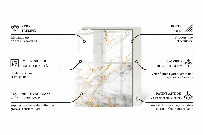 Stačiakampis stalviršis Dekoratyvinės mozaikos su detalėmis