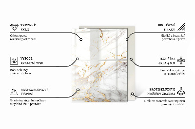 Stačiakampis stalviršis Marmuras su subtiliomis gyslomis
