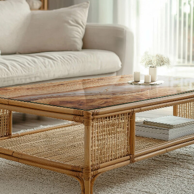 Stačiakampis stalviršis Mediena, deranti su derva