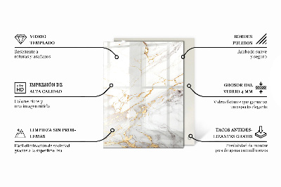 Stačiakampis stalviršis Stilingas marmuro raštas