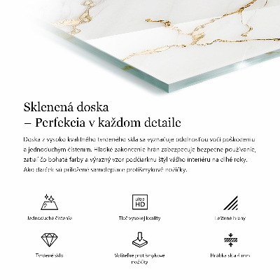 Stačiakampis stalviršis Raštas, imituojantis marmurą