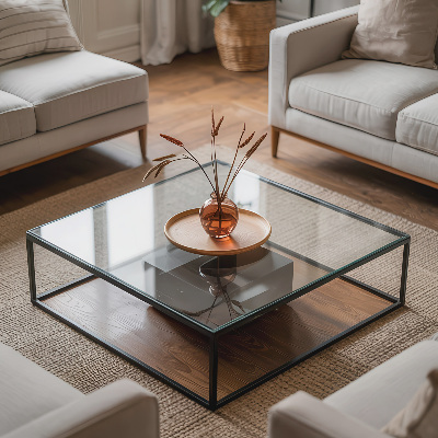 Stačiakampis stalviršis stalui skaidrus