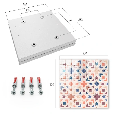 Raktų spintelė Geometrinis raštas