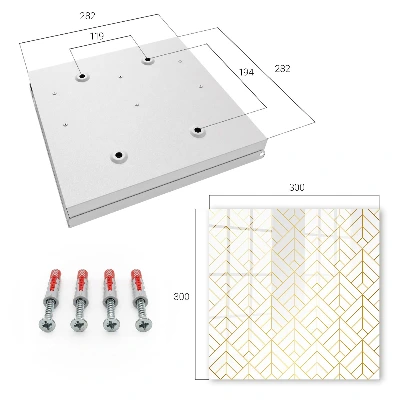 Raktų spintelė Stilinga geometrija