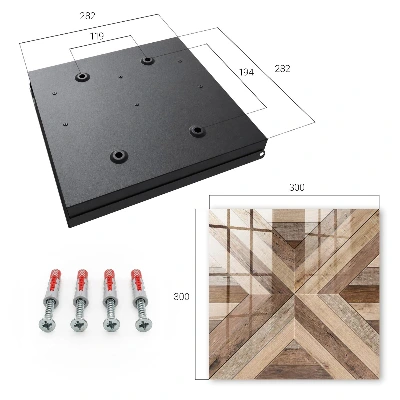 Raktų spintelė Medinė geometrija