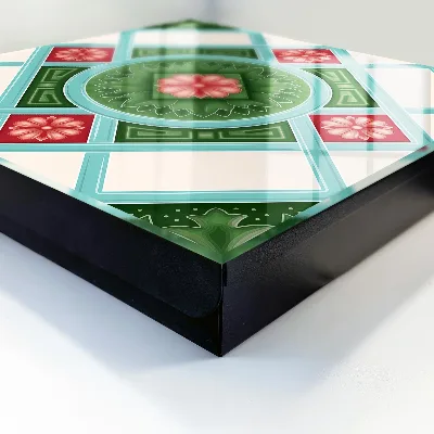 Raktų spintelė Gėlių geometrija