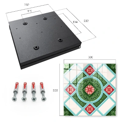 Raktų spintelė Gėlių geometrija