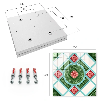 Raktų spintelė Gėlių geometrija