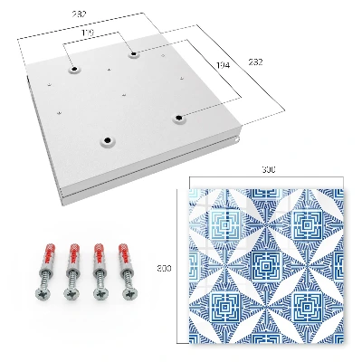 Raktų spintelė Geometrinis raštas