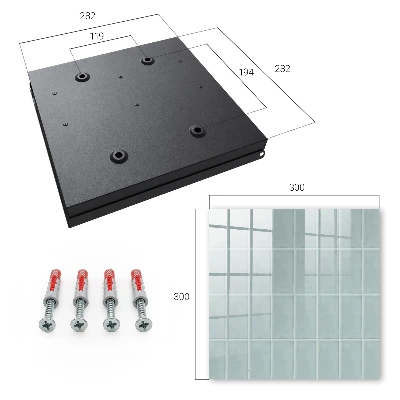 Raktų spintelė Mėlynos plytelės