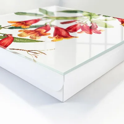 Raktų spintelė Raudonos gėlės