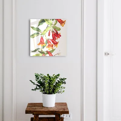 Raktų spintelė Raudonos gėlės