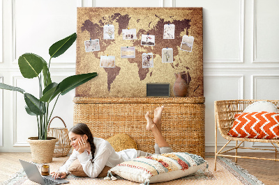 Kamštinė užrašų lenta Senasis pasaulio žemėlapis