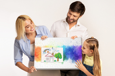 Kamštinė užrašų lenta Abstrakti vaivorykštė