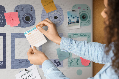 Kamštinė lenta Polaroidiniai rėmeliai