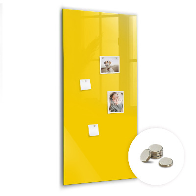 Magnetinė lenta vaikams Šviesiai geltona spalva