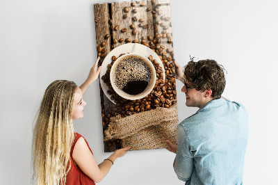 Magnetinė lenta prie sienos Puodelis kavos