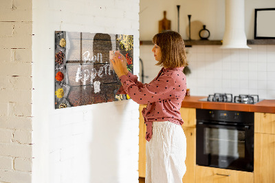 Magnetinė lenta Užrašas bon appetit