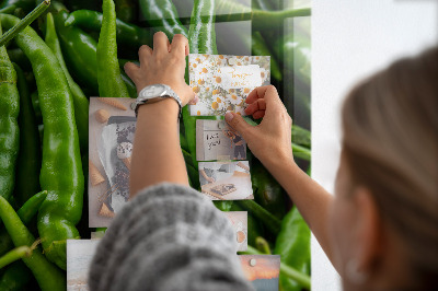 Magnetinė lenta prie sienos Žalia paprika