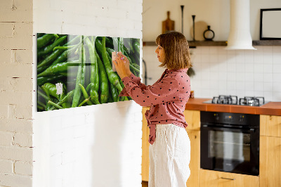 Magnetinė lenta prie sienos Žalia paprika