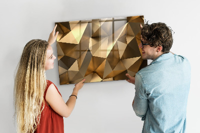 Magnetinė lenta prie sienos Abstraktūs trikampiai