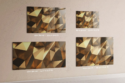 Magnetinė lenta prie sienos Abstraktūs trikampiai