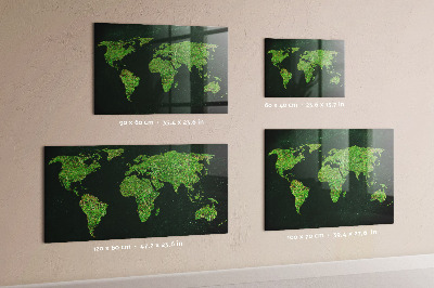 Magnetinė lenta vaikams Žolinis pasaulio žemėlapis