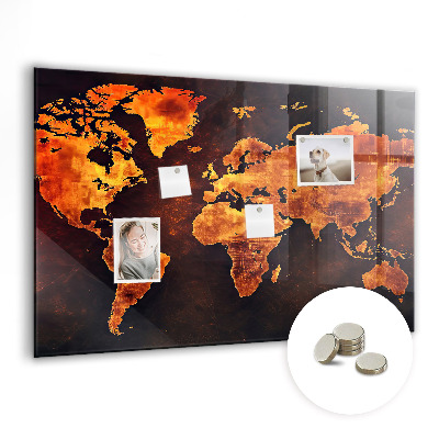Magnetinė lenta vaikams Pasaulio žemėlapis