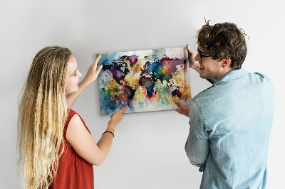 Magnetinė lenta vaikams Akvarelės žemėlapis