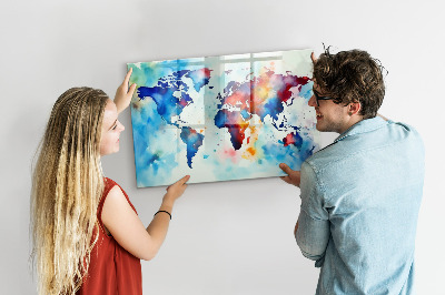 Magnetinė lenta vaikams Nupieštas žemėlapis