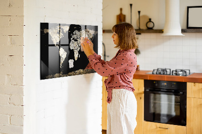 Magnetinė lenta vaikams Sausros pasaulio žemėlapis