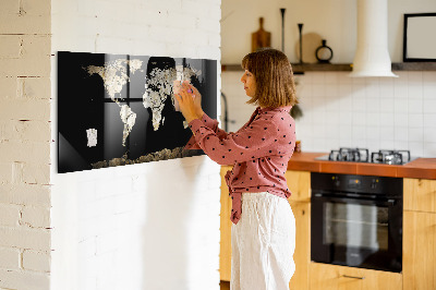 Magnetinė lenta vaikams Sausros pasaulio žemėlapis