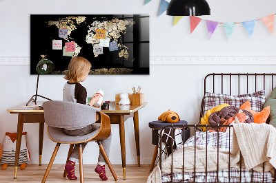 Magnetinė lenta vaikams Sausros pasaulio žemėlapis