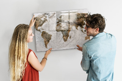 Magnetinė lenta vaikams Senasis pasaulio žemėlapis