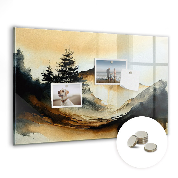 Magnetinė lenta Abstraktus peizažas