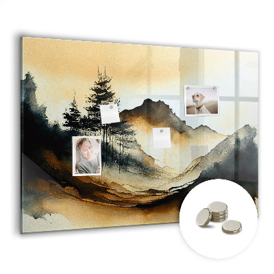 Magnetinė lenta Abstraktus peizažas