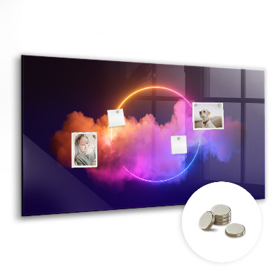 Magnetinė lenta 3d dūmų abstrakcija