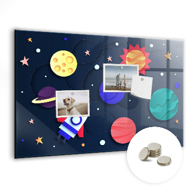 Magnetinė lenta vaikams Vaikų kosmosas
