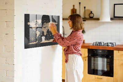 Magnetinė lenta vaikams Senovinis pasaulio žemėlapis