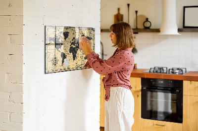 Magnetinė lenta vaikams Senovinis pasaulio žemėlapis