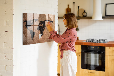 Magnetinė lenta vaikams Pasaulio žemėlapis