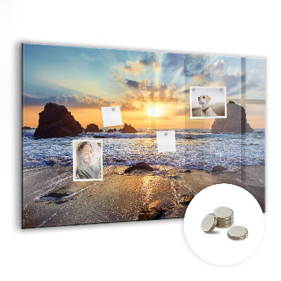 Magnetinė lenta Saulėlydis paplūdimyje