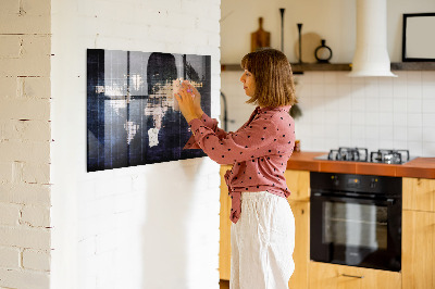 Magnetinė lenta vaikams Abstraktus pasaulio žemėlapis