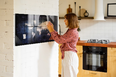 Magnetinė lenta vaikams Abstraktus pasaulio žemėlapis