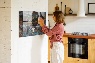 Magnetinė lenta vaikams Rūdžių pasaulio žemėlapis