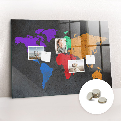 Magnetinė lenta vaikams Pasaulio žemėlapis