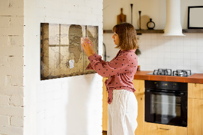 Magnetinė lenta vaikams Senovinis pasaulio žemėlapis